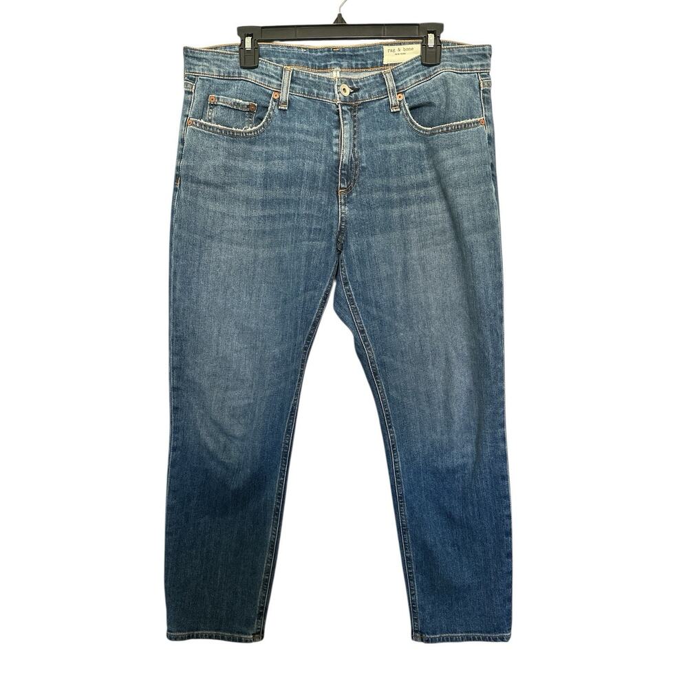 Rag & Bone Dre Low-Rise Slim Boyfriend Ankle Jeans Size 30